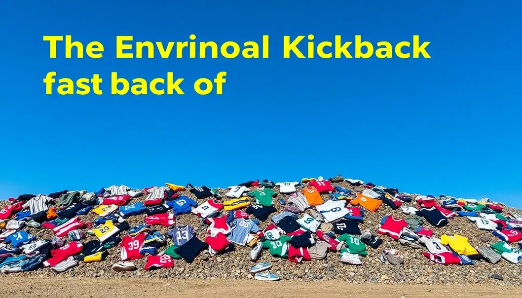 Fast Fashion and Athletic Spirit: An Ethical Perspective Landfills brim with fast fashion sportswear, illustrating environmental harm.